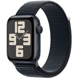 Apple Watch SE 2023 GPS 44mm Boîtier en aluminium minuit/ Bracelet sport boucle minuit