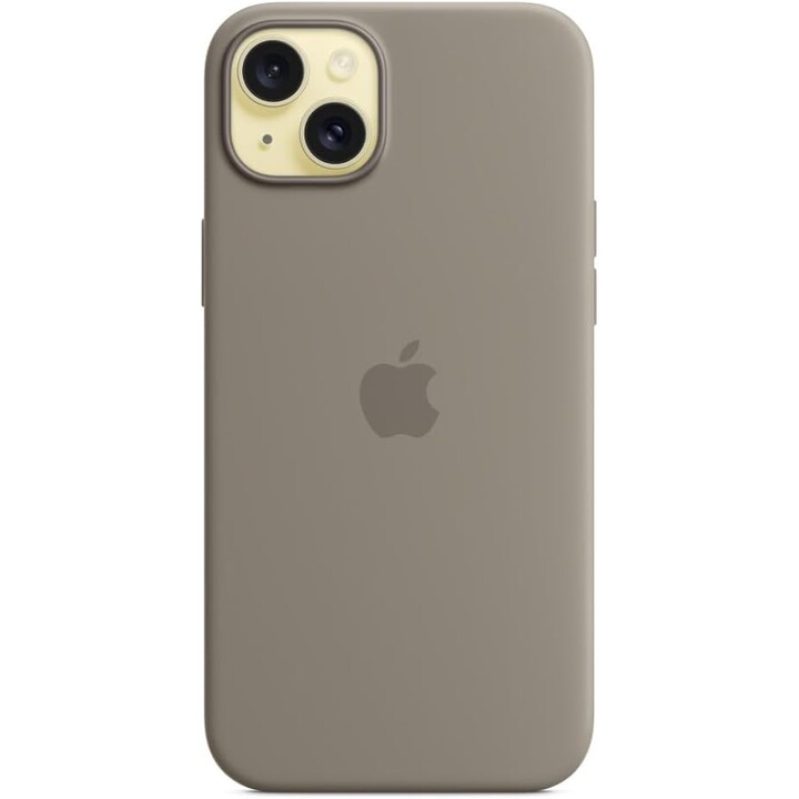 Custodia Magsafe in argilla siliconica per iPhone 15 plus Apple