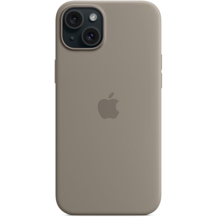 Custodia Magsafe in argilla siliconica per iPhone 15 plus Apple