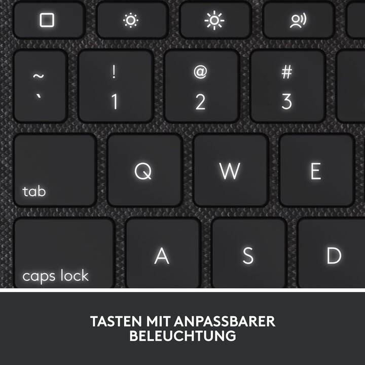 Clavier Logitech Combo Touch pour iPad 10.9 10e génération (2022) gris oxford QWERTZ DE