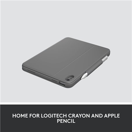 Logitech Rugged Folio Graphite-Hülle + Tastatur für iPad (10. Generation)