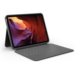 Funda + teclado logitech rugged folio grafito para ipad (10ª gen)
