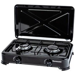 Cocina de Gas Ravanson K-02TB 2 zonas Negro