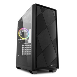 CAIXA SHARKOON MIDI VS8 RGB ATX PRETA