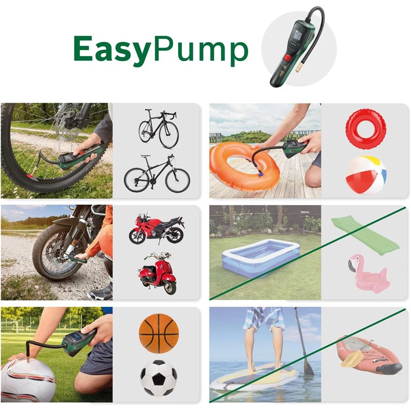 Bomba de aire a batería BOSCH EasyPump 3,6 V 10 bar