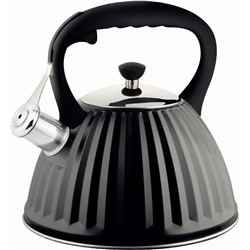 Bouilloire Promis Antonio 3L avec sifflet noir mat