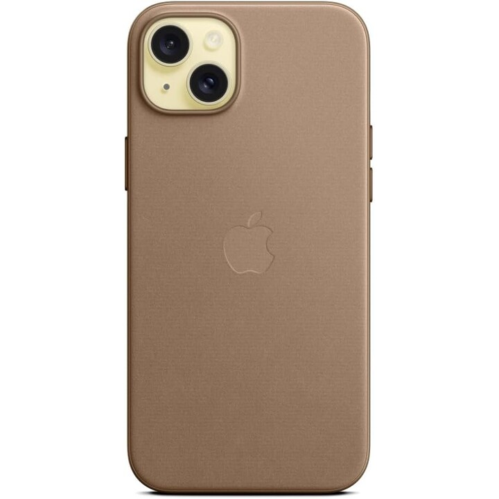 iPhone 15 plus apple finewoven taupe magsafe case
