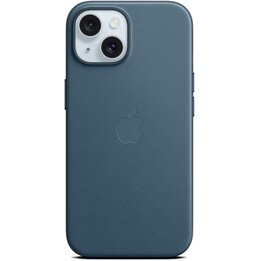 Coque iPhone 15 pomme finetissé bleu pacifique magsafe