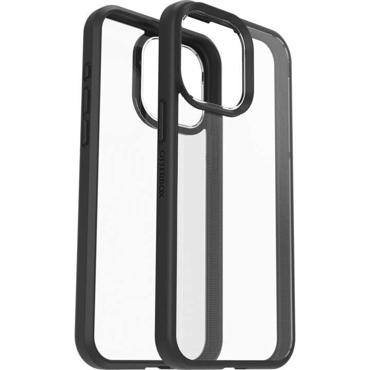 Otterbox – coque arrière pour téléphone portable, transparent/noir, pour iphone 15 pro max