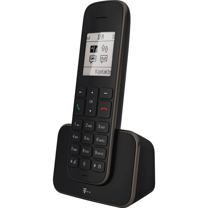 Telekom Sinus PA 207 plus 1 noir (combinaison d'un téléphone de bureau et d'un combiné)