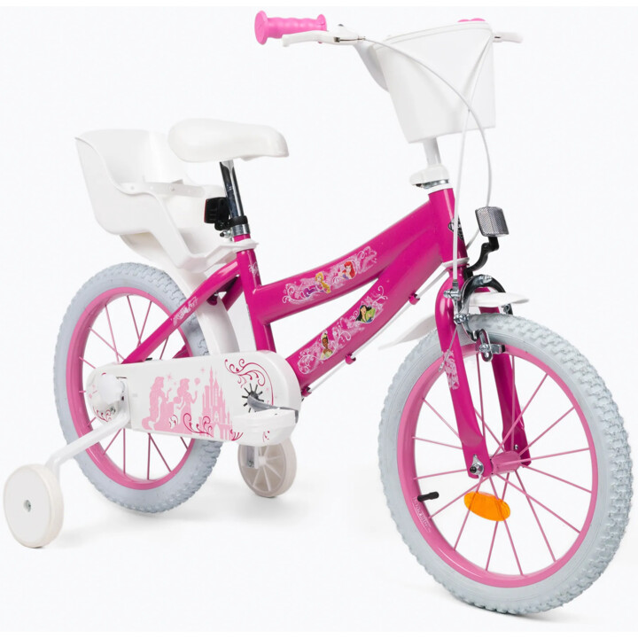Huffy Disney Princess 16", Bicicletta per bambini, design reale, rosa