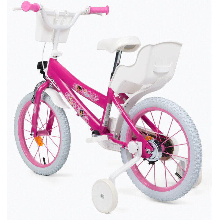 Huffy Disney Princess 16", Bicicletta per bambini, design reale, rosa