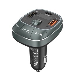 Trasmettitore FM/ MP3/ Bluetooth Vention FFLB0/ 1xUSB tipo C/ 2xUSB/ 30W
