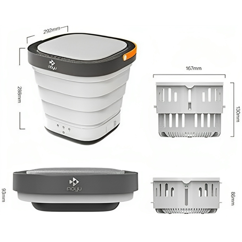 Moyu Xpb08-F2 Blanco Mini Lavadora Portátil Con Cesta 