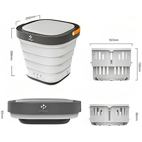 Moyu Xpb08-F2 Blanco Mini Lavadora Portátil Con Cesta 