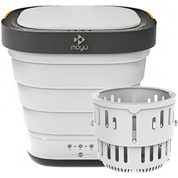 Moyu Xpb08-F2 Blanc Mini machine à laver portable avec panier