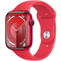 Apple Watch Series 9 GPS 45mm Caja de aluminio roja con correa deportiva roja S/M