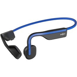 Fones de ouvido sem fio SHOKZ OpenMove com gancho para chamadas/música USB tipo C Bluetooth azul