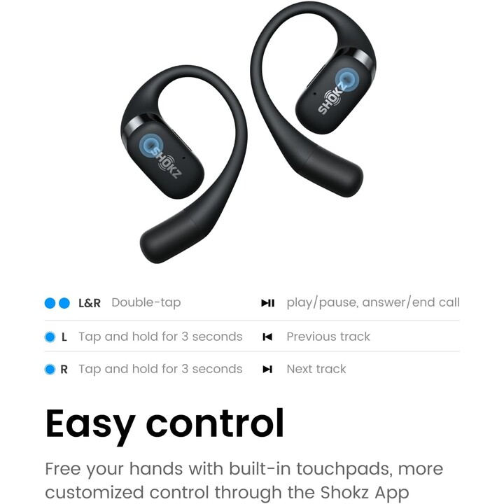 Shokz OpenFit Nero