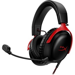 Hp Hyperx Cloud III - Fones de ouvido para jogos (preto-vermelho)