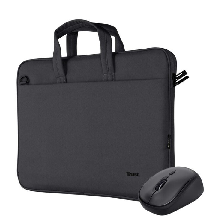 Trust Gaming Bologna Briefcase + Mouse for Laptops up to 16'/ Black