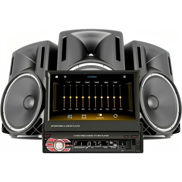 Autorradio 1 DIN SWM 9601C-S Bluetooth Negro