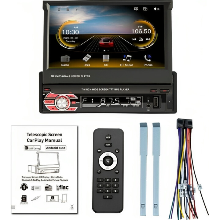 Autoradio 1 DIN SWM 9601C-S Bluetooth Noir