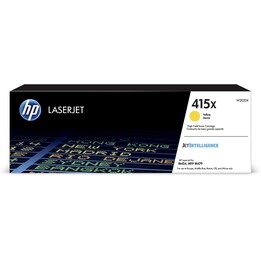Toner HP 415X JAUNE GRANDE CAPACITÉ M454 M479 6000 PAG