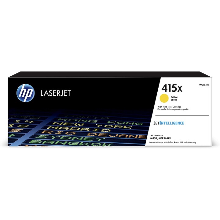 Toner HP 415X GELB GROSSE KAPAZITÄT M454 M479 6000 PAG