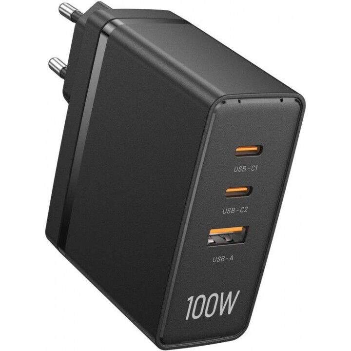 Carregador de Parede Vention FEGB0-EU/ 2xUSB Tipo-C/ 1xUSB/ 100W