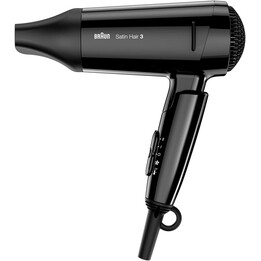 Braun Satin Hair 3 HD350 Style & Go Haartrockner 1600 W, Schwarz