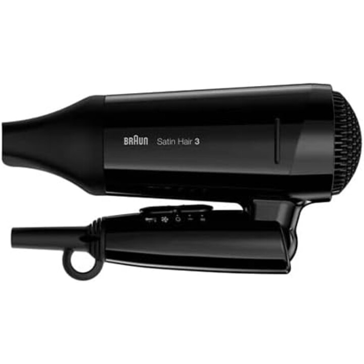 Braun Satin Hair 3 HD350 Style & Go Haartrockner 1600 W, Schwarz
