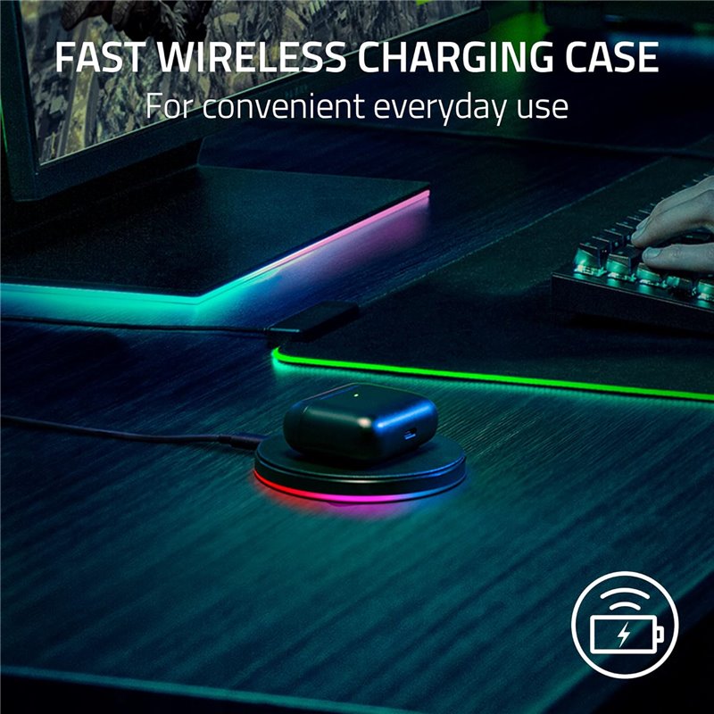 Razer Hammerhead Pro Hyperspeed Headphones True Wireless Stereo (tws) In-Ear Bluetooth Game Black