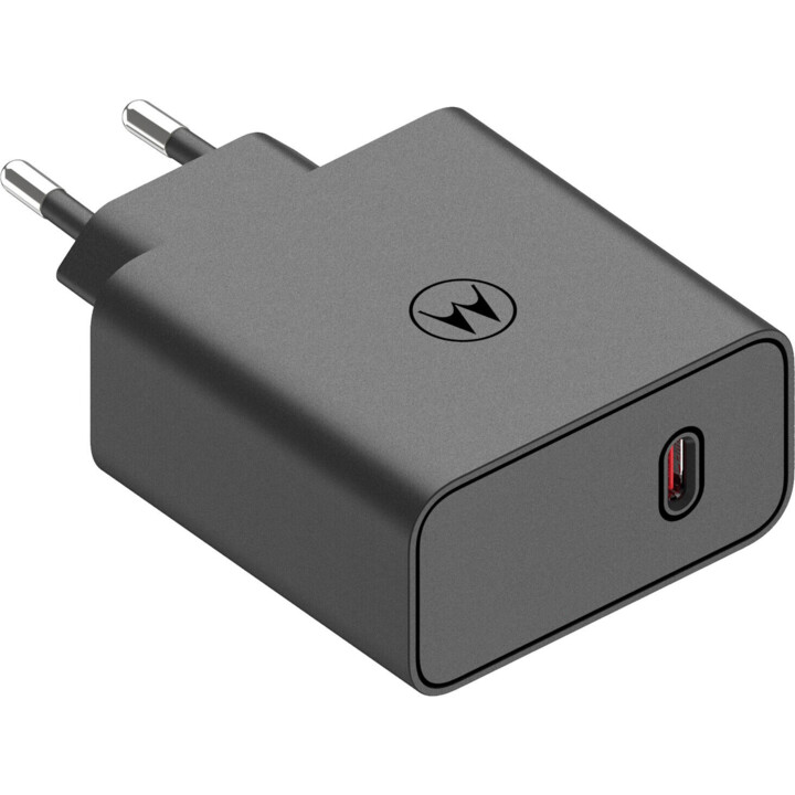 Caricabatterie USB-A Motorola Turbopower da 125 W con cavo USB-C da 1 m Nero