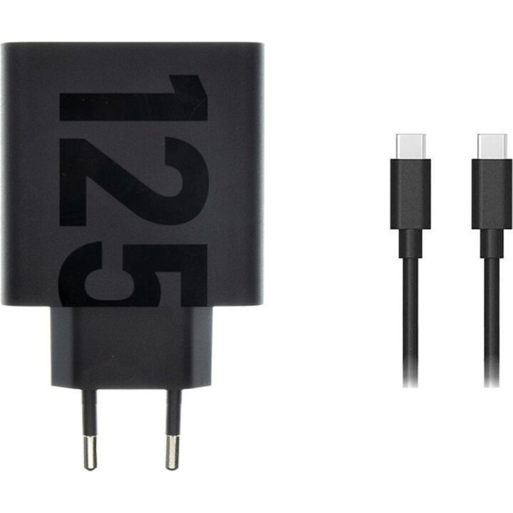 Caricabatterie USB-A Motorola Turbopower da 125 W con cavo USB-C da 1 m Nero