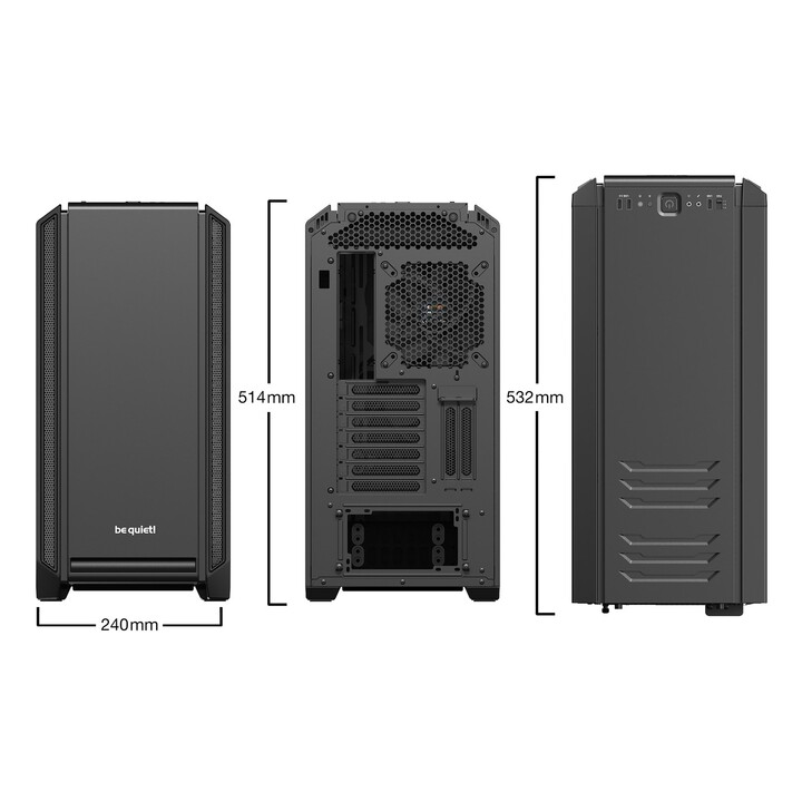 be quiet! Silent Base 601 caja ATX negra