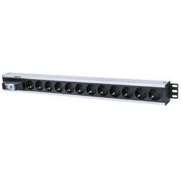Intellinet 711449 power distribution unit (PDU) 12 AC outlets Black, Gray
