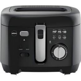 ELDOM Fritteuse FREET, 2,5 L, 400 g Pommes frites, Temperaturregler, abnehmbarer Öltank, schwarz