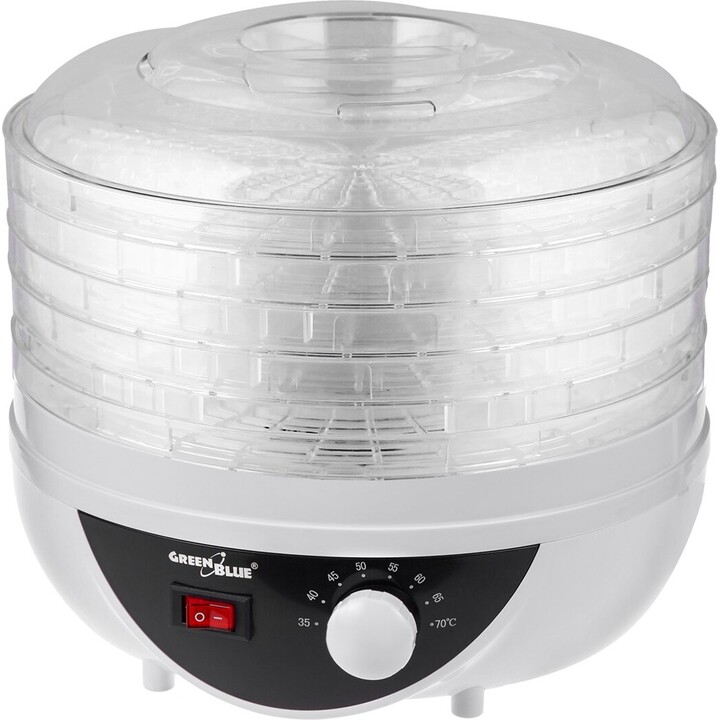 GreenBlue mushroom, vegetable and fruit dryer, 250W power, very quiet, 5 sieves, GB195