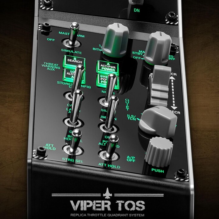 Thrustmaster Viper Black Panel Usb Joystick/Side Control Lever + Throttle Quadrant PC