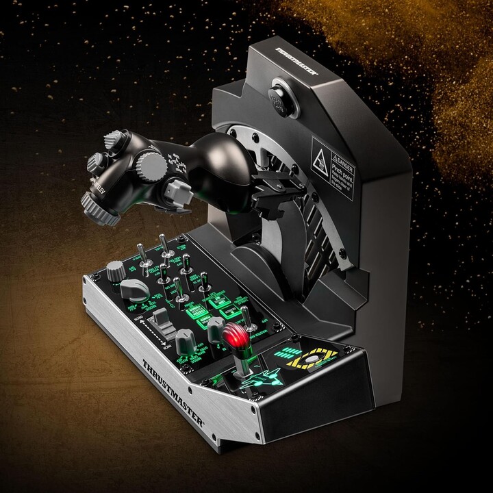 Thrustmaster Viper TQS Mission Pack Joystick USB nero/leva di controllo laterale + quadrante acceleratore PC