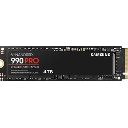 Samsung 990 Pro - 4TB (SSD intern, NVMe, M.2, MZ-V9P4T0BW)