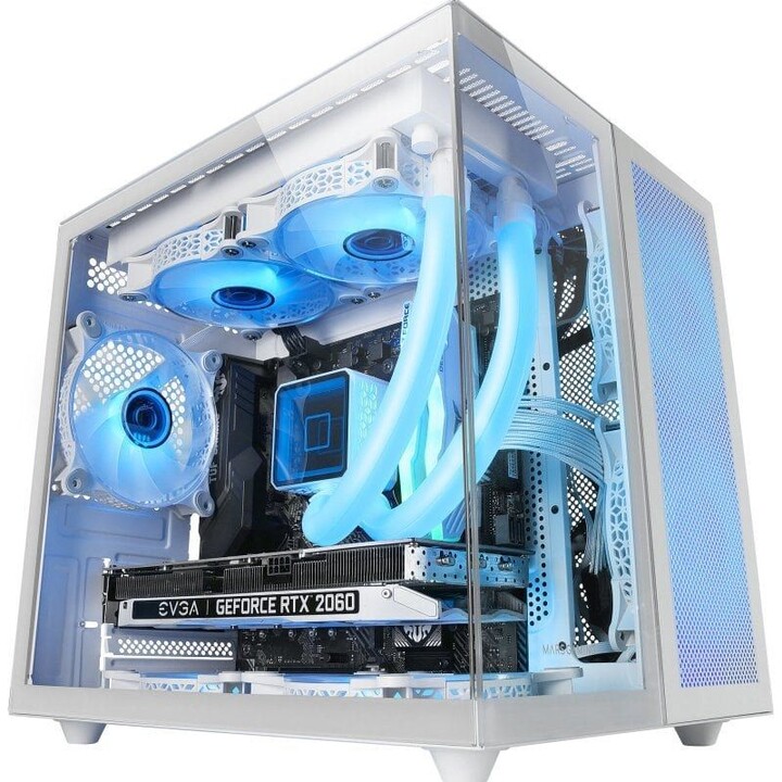 Mars Gaming Minitower Gaming Box MCNOVAM/ White