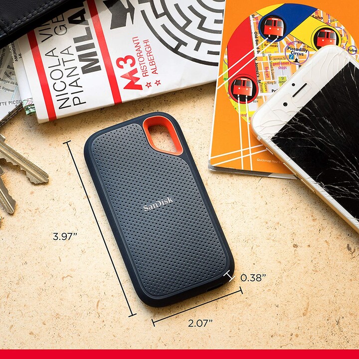 SanDisk Extreme Pro SSD Externo 500GB Usb-C Preto