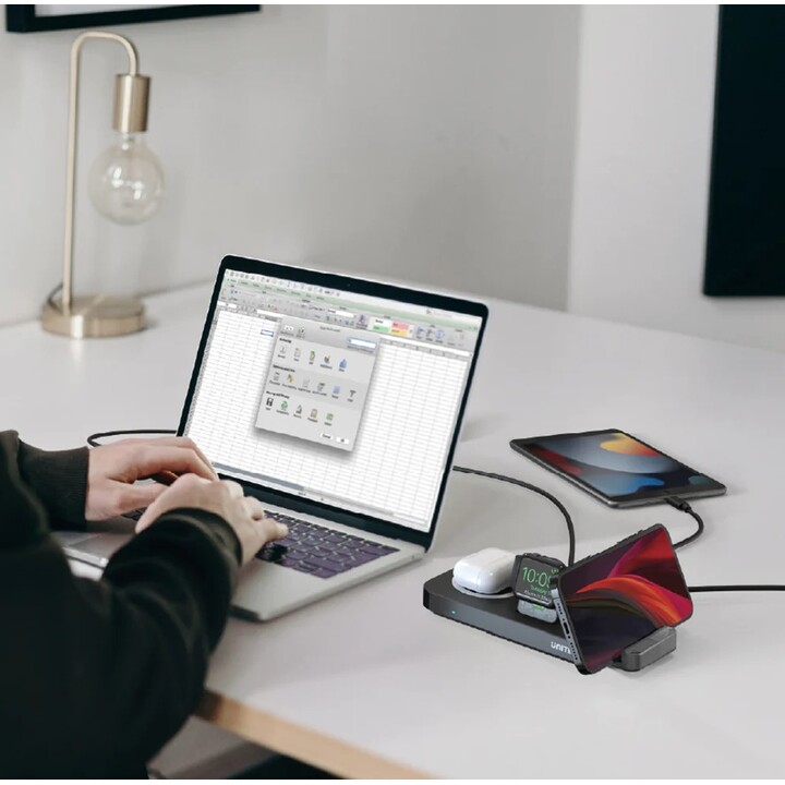 Unitek MAGMIGHTY DRAHTLOSES LADEGERÄT, Apple Watch, iPhone, 48W