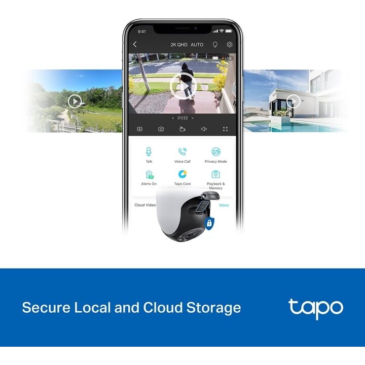 TP-LINK C520WS Telecamera intelligente Wi-Fi per sorveglianza a 360°
