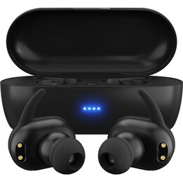 Fones de ouvido intra-auriculares sem fio MAXELL MINI DUO com estojo de carregamento preto