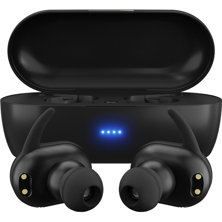 MAXELL MINI DUO Kabellose In-Ear-Kopfhörer mit Ladetasche Schwarz