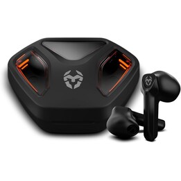 Fones de ouvido intra-auriculares sem fio Krom Kall para jogos Bluetooth pretos