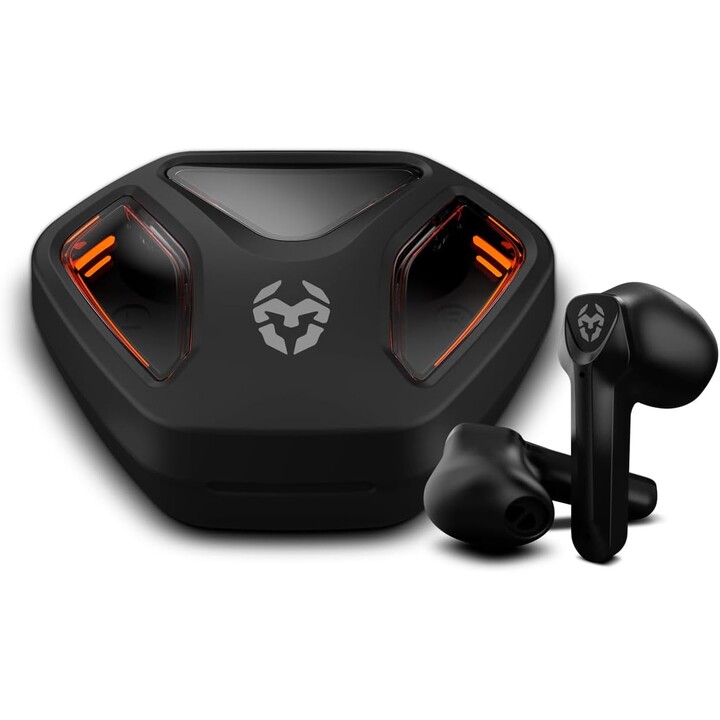 Cuffie da gioco intrauricolari wireless Krom Kall Bluetooth nere